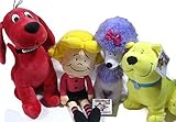 Kohlâ€™s Cares Clifford the Big Red Dog Gang - Clifford 13â€ Plush, Emily Elizabeth 10.5â€ Doll, T-Bone 10â€ Stuffed Dog and Cleo 11.5â€ Soft Animal Toy Bundle â€“ Set of 4