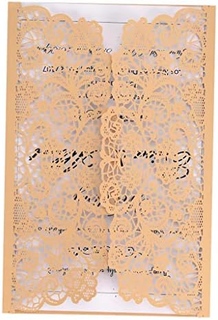 Joymerit 10ピース 個 招待状 オンラインショップ 封筒付 ビジネス 紙カード 結婚式 挨拶状