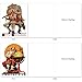 The Best Card Company - 10 Retro Merry Christmas Cards Bulk - Vintage Holiday Notecards with Envelopes (4 x 5.12 Inch) - Rockwell Holidays M6059