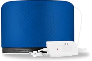 Smoostart Hair Steamer Cap, 3 Mode Temperature Control, 110V Electric Heating Cap for Hair SPA Beauty Steamer Nourishing Hat, Blue