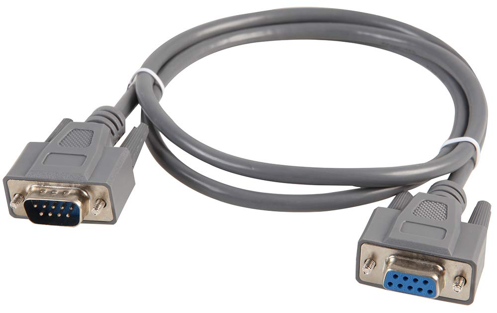 Pro Signal 1m 9-Pin DTE Type Serial Cable, Male to Female, Null Modem Data Transfer Cable, Beige - PSG91118