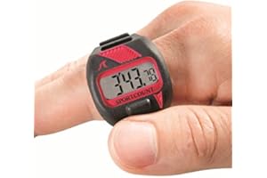SC SPORTCOUNT 200 Lap Counter Timer - Waterproof Swimming and Running Tracker Counts Total Laps, Elapsed Time, Split Time, Average Laps and More
