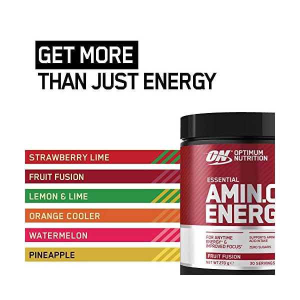 Optimum-Nutrition-Amino-Energy-Pre-Workout-Powder-Energy-Drink-with-Beta-Alanine-Vitamin-C-Caffeine-and-Amino-Acids-Fruit-Fusion-30-Servings-270-g-Packaging-May-Vary Optimum Nutrition Amino Energy Pre Workout Powder, Energy Drink with Beta Alanine, Vitamin C, Caffeine and Amino Acids…
