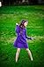 City Threads Girls' Cotton Long Sleeve Dress for School Party Dress Play Base Layer for Sensitive Skin SPD Sensory Friendly, Purple, 3T