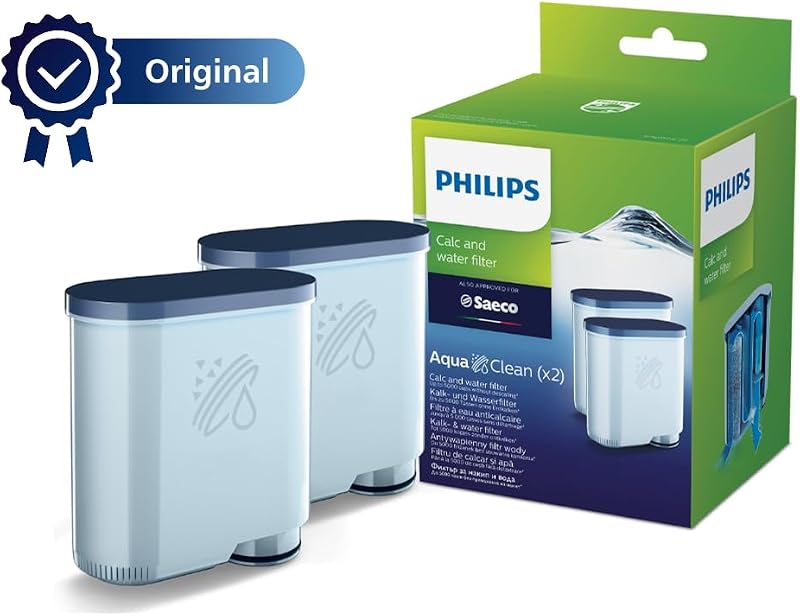Saeco Filtro de Aquaclean para Cafetera Superautomática, 2 filtros