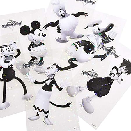 Amazon ディズニーストア 公式 キングダム ハーツ シール ステッカー セット タイムレス リバー ホログラム エンベロープファイル付き キングダム ハーツii ファイナル ミックス シール ステッカー 文房具 オフィス用品