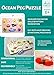 Classic Ocean Sea Animals Wooden Peg Puzzle for Toddlers, Preschool Age w/Colorful Wood Knob Pieces Fish, Whale, Turtle, Seahorse, Boat. Simple Educational & Sensory Learning for 1, 2 & 3 Year Olds