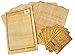 Egyptian Papyrus Blank Paper Set of 20 Sheets for Art Projects Scrapbooking Album Refill Scrolls and Teaching Ancient Hieroglyphic History 8x12in (20x30cm)