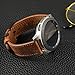 TRUMiRR Band for Galaxy Watch 3 45mm / Galaxy Watch 46mm / Gear S3 Men, 22mm Double Color Genuine Leather Watchband Quick Release Strap for Amazfit GTR 4 / GTR 3 Pro/GTR 2e