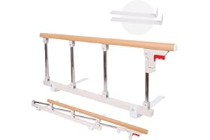 lefeke Bed Rails for Elderly Adults Safety，Folding Bedside Assist Rail Handle,Collapsible Bed Cane Bed Guard,Bed Railing for Seniors,Adjustable Bed Assist Handle for Preventing Falling Out of Bed