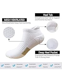 Calcetines de compresión de cobre para correr, para hombres y mujeres, paquete de 3 7, de alto rendimiento, cómodos, de corte bajo