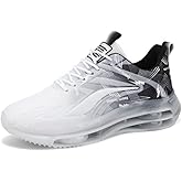 Men's Running Shoes Lightweight Breathable Mesh Fashion Sneakers Non Slip Workout Gym Tennis Shoes