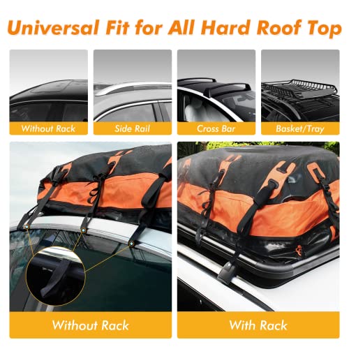 Cross Bars Rooftop Carrier No Rack CarQiWireless Rooftop Cargo Bag
