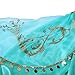 Pettigirl Girls Teal & Gold Princess Dress Up Costume 2Piece Pants Outfit (4 Years, Arabian Costume+Wig)