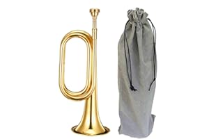 Liyafy Trumpet Brass Cavalry 7C Mouthpiece for Professional Cavalry Bugle Military Orchestra Gold
