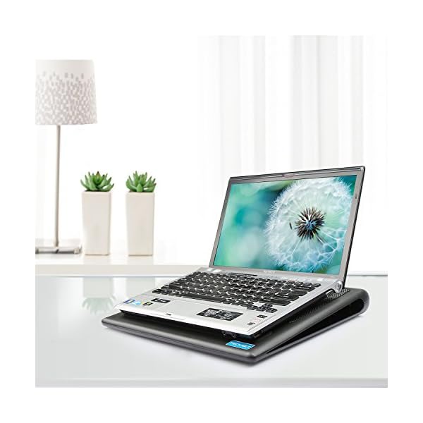 TECKNET Laptop Cooling Pad, Laptop Notebook Cooler Cooling Pad Stand with 2 Ultra Quiet Fans, Ergonomic Comfort Notebook…