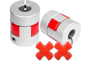 Sinoblu 2 Pieces D30 x L35 10mm to 12mm Flexible Spider Coupling, Aluminum Shaft Coupling, Shaft Coupler for Servo/Stepper Motor 3D Printer DIY Encoder CNC Machine