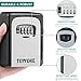 TOWOKE Key Lock Box Wall Mount Waterproof Combination Key Safe Box for Outside, Zinc Alloy Key Storage Box with Resettable Code for House Spare Keys, 5 Key Capacity - Mounting Kit Included