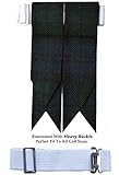 Black Watch Tartan Scottish Flash Kilt Hose/Sock Flashes
