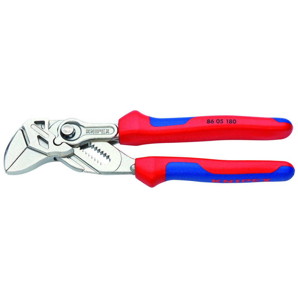 KNIPEX Tools 86 05 180 7-Inch Pliers Wrench Comfort Grip