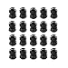 Cable Gland - Lokman 20 Pack PG11 Plastic Waterproof Adjustable 5-10mm Cable Glands Joints With Rubber Gaskets, Black (PG11)