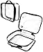 JAVOedge (2 PACK Large Bag Clear PVC Cosmetic Makeup Organizer, Travel Toiletry Bag