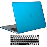 MacBook Pro 13 Case 2017 & 2016 Release A1706/A1708, ProCase Hard Case Shell Cover and Keyboard Skin Cover for Apple Macbook Pro 13 Inch with/without Touch Bar and Touch ID -Sky Blue