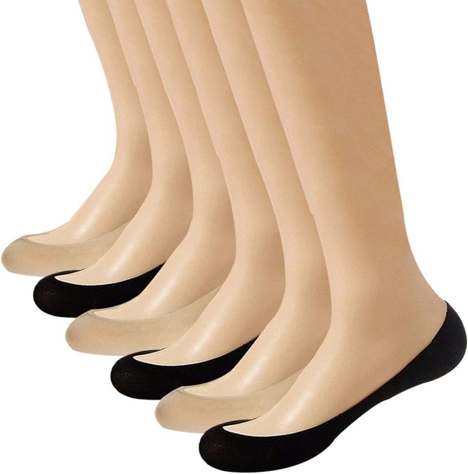 No Show Socks Women Non Slip Ultra Low Cut Liner Socks Women's Thin Casual Cotton Loafer Socks for Flats Boat