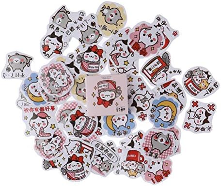 Osun Cute Cat Paper Sticker Kawaii Decoration DIY Diary Scrapbooking Label Stickers