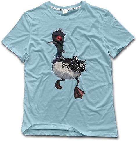 Duola Men's Short Sleeve Tshirt Comic Finding Loon Beky Size XL SkyBlue