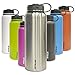 Fifty/Fifty Blue Vacuum-Insulated Stainless Steel Bottle with Wide Mouth - 40 oz. Capacity