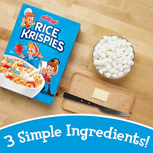 Kellogg's Rice Krispies Breakfast Cereal, Original, Fat-Free, Family Size, 24 oz Box
