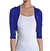 Fashion Secrets Junior`s Sheer Chiffon Bolero Shrug Jacket Cardigan 3/4 Sleeve