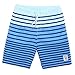 MaaMgic Mens Quick Dry Striped Swim Trunks Long With Velcro Pocket
