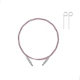 Guclud Options Interchangeable Circular Knitting Needle Cable, 360&deg; Swivel Flexible Cable Smooth Glide, 12inch(30cm)