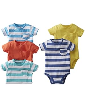 Carter's Baby Boys' 5 Pack Striped Bodysuits - Stripe