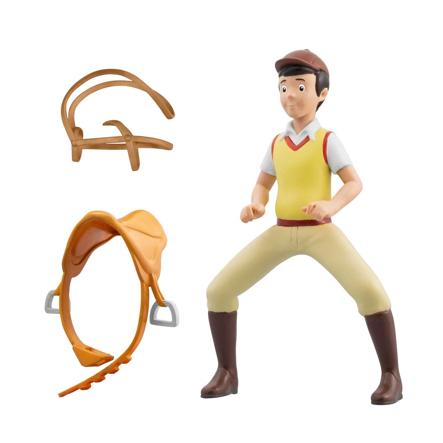 CRAZE Bibi and Tina Figures Riding Alex - Toy Figure with Saddle & Zamzeug, Rider Toy Figure, Horse Toy from 3 Years 30677