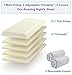 Lumalife Luxe Thin Firm Memory Foam Pillow, Adjust Height from 1/2 Inch Ultra Thin to 4½ Inches Thick, Use 4 Slim Memory Foam Thinserts to Adjust Loft or Change Pillow Contour
