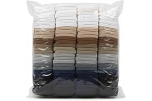 DAHEYPONG 800pcs Refill Loops for 7-Inch Weaving Loom - 8 Color Loom Loops for Potholder Making, Durable Nylon Craft Bands for Kids Adults DIY Projects,Neutral Colors