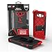 Zizo Bolt Cover For Galaxy Amp Prime | Galaxy J3 [.33mm 9H Tempered Glass Screen Protector] Dual-Layered [Military Grade] Case Kickstand Belt Clip-Red/Black