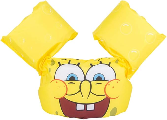 Amazon Hellogo 浮き輪 子供用 スイムベスト アームバンド 一体式 パドルジャンパー アームリング 腕 2 7歳 可愛い 男女兼用 フリーサイズ スポンジ ボブ おもちゃ おもちゃ