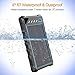 Beartwo Portable Solar Charger 10000mAh with Dual USB Ports, Waterproof Solar Power Bank with LED Flashlight, Dustproof/Shockproof Outdoor Solar Phone Charger for Smart Phones and other USB Devices