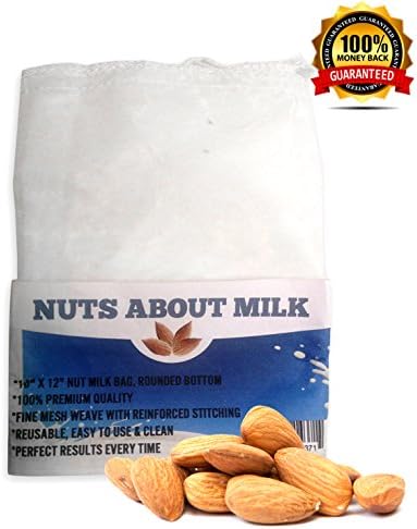 Nut Milk Bag ~ Cold Press Coffee Maker ~ Juicer ~ Makes Nuts, Seeds, Rice &amp; Other Health Filled Natural Milks and Foods ~ Best Buy ~ Lifetime Guarantee