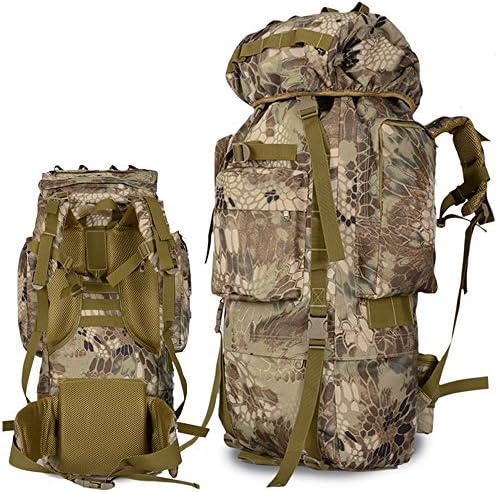 LIUSIYU 90L Outdoor Hiking Tactical Backpack, Trekking Military Rucksacks, Waterproof Scratchproof hunting, Camping Climbing Mountaineering Fishing