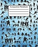 Composition Notebook: Hockey Wide Ruled Lined Journal For Kids V1