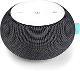 SNOOZ White Noise Sound Machine - Real Fan Inside for Non-Looping White Noise Sounds - App-Based Remote Control, Sleep Timer, and Night Light - Charcoal