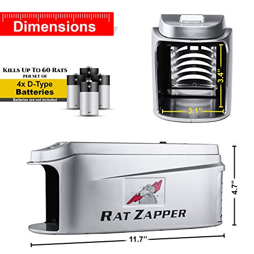 Teal Elite Rat Zapper Electric Rodent Killer Effective & Humane