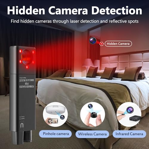 FOWARD GAUSS Professional Hidden Camera Detector - Anti-Spy, RF Signal Scanner for GPS/Listening/Magnetic Devices, Portable Microphone Detector and Spy Cameras
