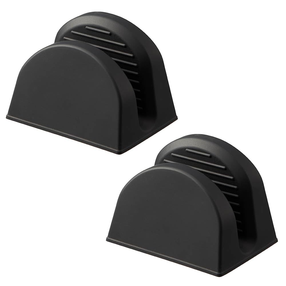 山崎実業(Yamazaki) マグネット シリコーン 鍋つかみ 2個組 ブラック W9.2×D7×H7.2cm(1つあたり) タワー tower 食洗機対応 浮かせて収納 ミトン 1958商品画像