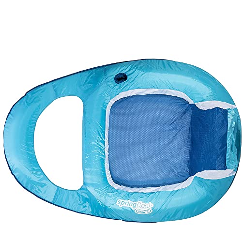 SwimWays Spring Float Recliner Swim Lounger for Pool or Lake Light